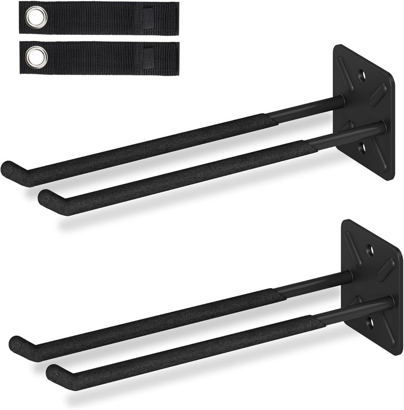 Nacial Garage Hooks, Heavy Duty Garage Hook, 12.4 Inch Wall Mount Hangers, Max Load 200 lbs Garage Storage Utility Hooks for Ladders, Chairs, Car Tires, Strollers, Garden Tools, Perfect man's day gifts - Image 1